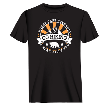 Hiking Worst Case Scenario T-Shirt for Men